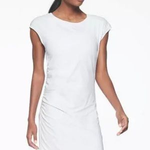 Athleta Carefree Tee White Cotton Dress XS